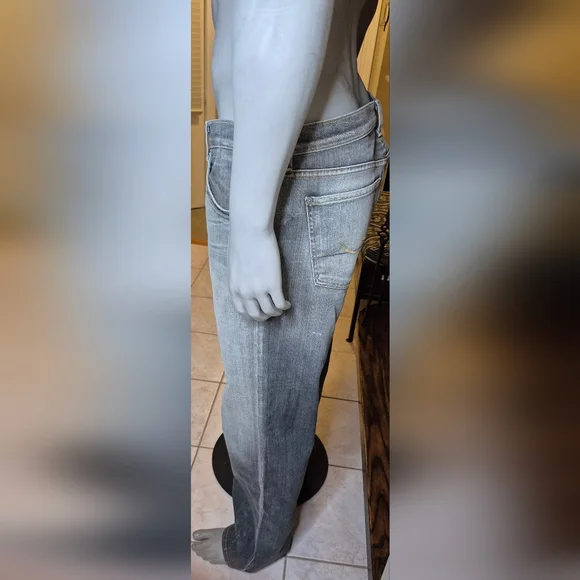 7 For All Mankind Men's Relaxed Fit Jeans in Gray - Picture 2 of 11